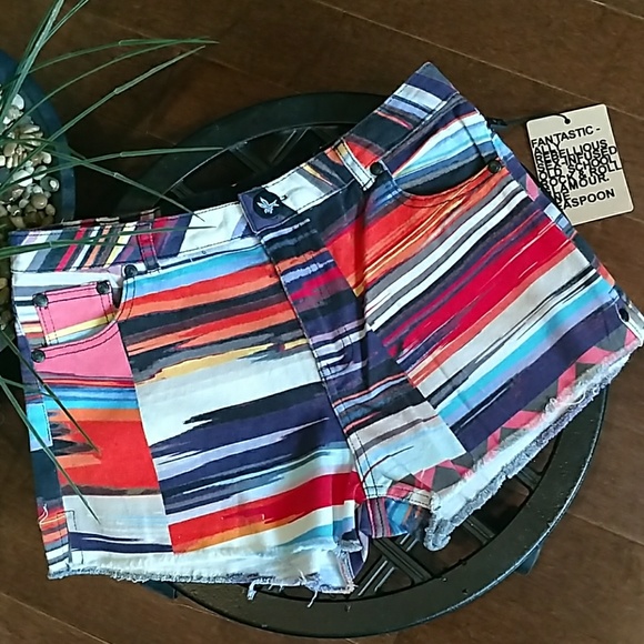 One Teaspoon Pants - NWT! One Teaspoon Frayed Hem 5-Pocket Shorts